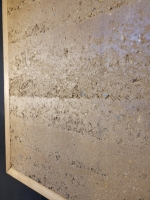 Wandbild aus Stampflehm (zum Aufhängen)